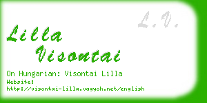 lilla visontai business card